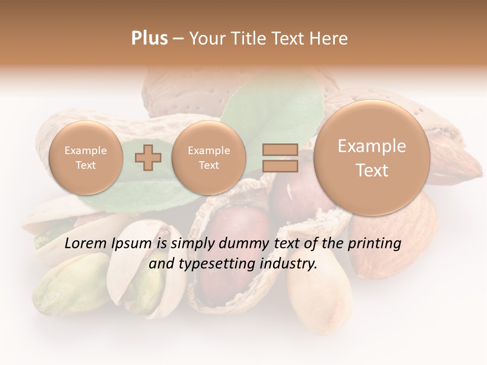 Close Up Peanut Strong PowerPoint Template