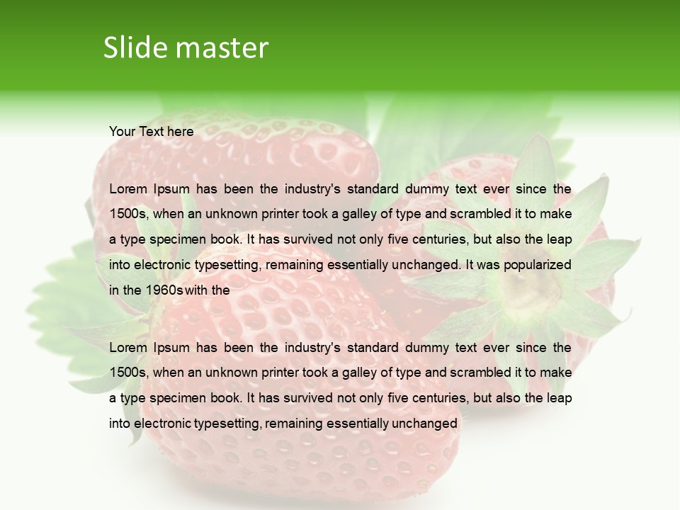 Reflection Freshness Leaf PowerPoint Template