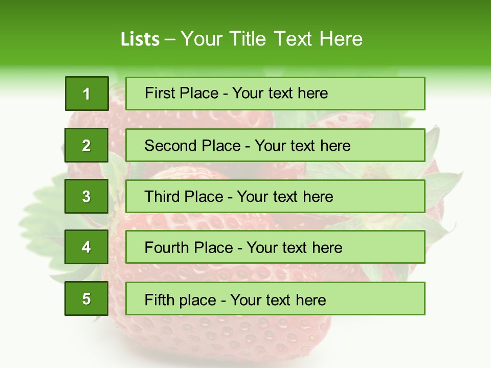 Reflection Freshness Leaf PowerPoint Template
