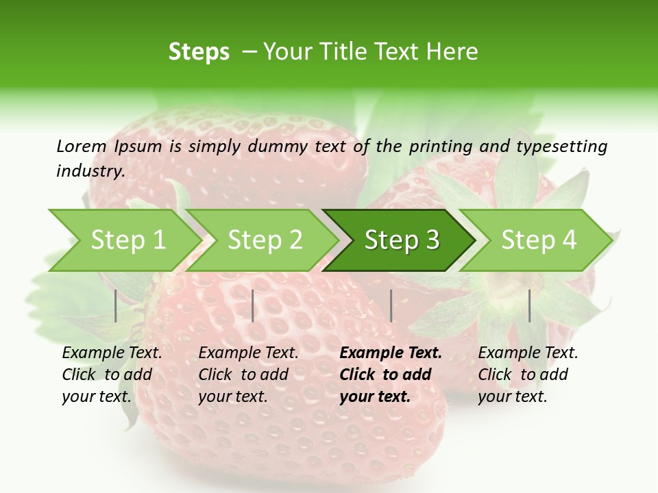 Reflection Freshness Leaf PowerPoint Template