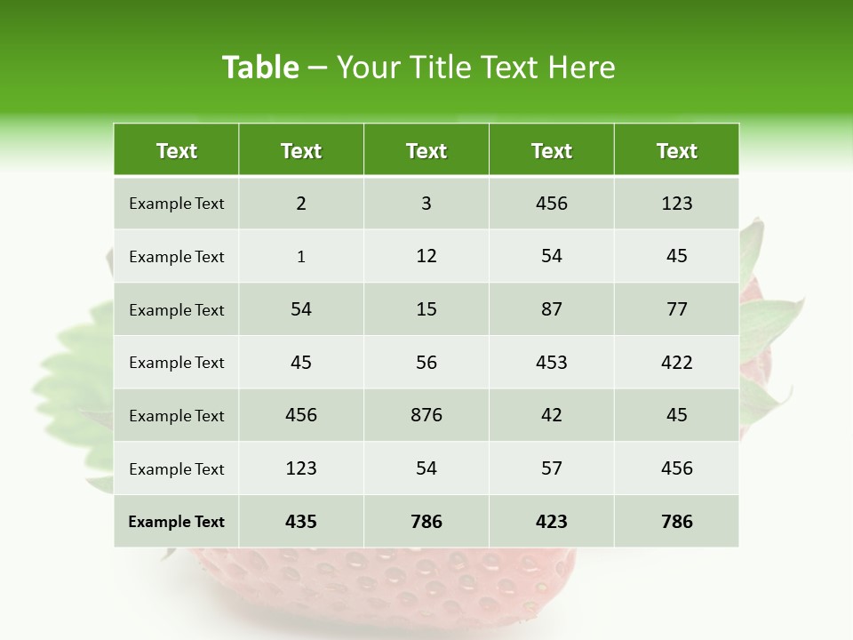 Reflection Freshness Leaf PowerPoint Template