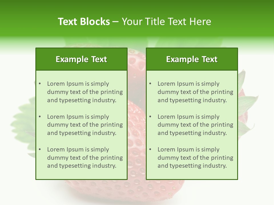 Reflection Freshness Leaf PowerPoint Template