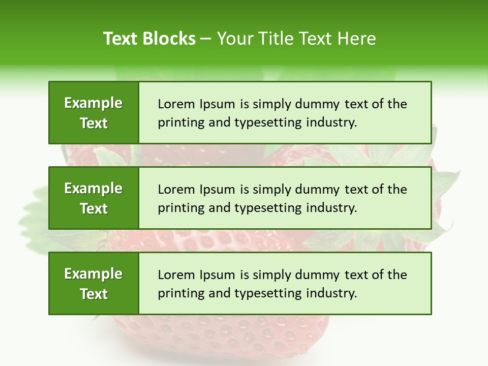 Reflection Freshness Leaf PowerPoint Template
