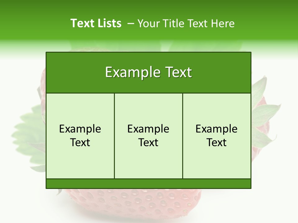 Reflection Freshness Leaf PowerPoint Template