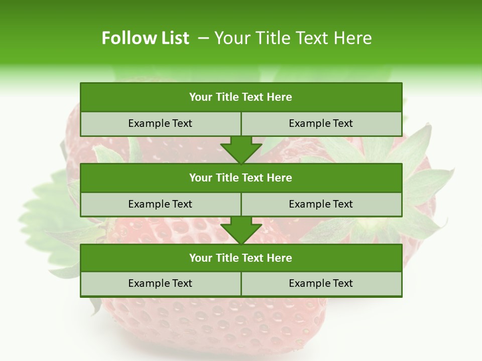 Reflection Freshness Leaf PowerPoint Template