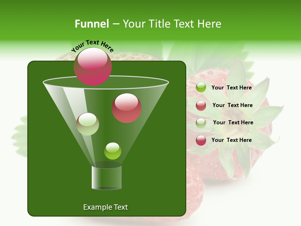 Reflection Freshness Leaf PowerPoint Template