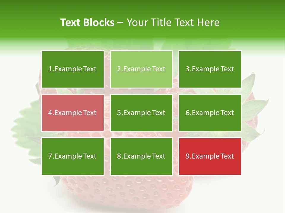 Reflection Freshness Leaf PowerPoint Template