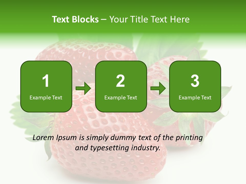 Reflection Freshness Leaf PowerPoint Template