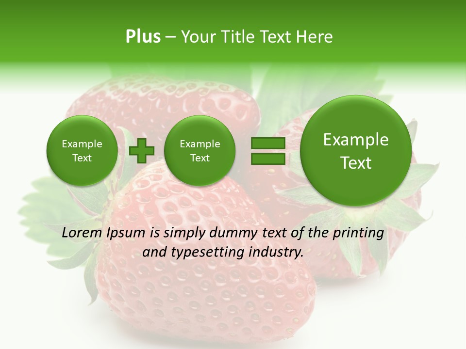 Reflection Freshness Leaf PowerPoint Template
