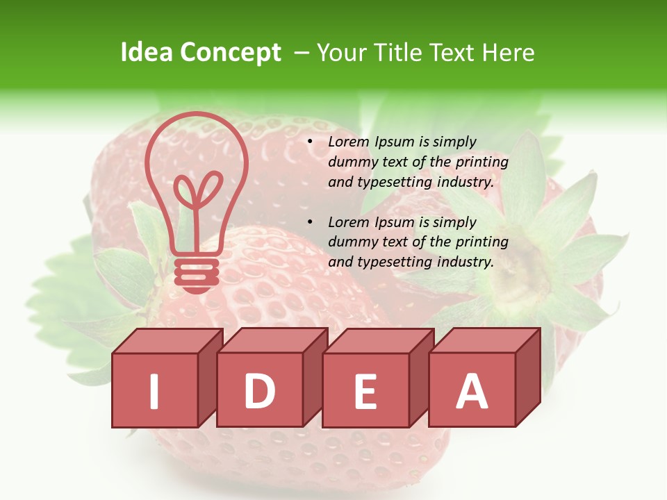 Reflection Freshness Leaf PowerPoint Template