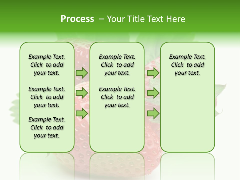 Reflection Freshness Leaf PowerPoint Template