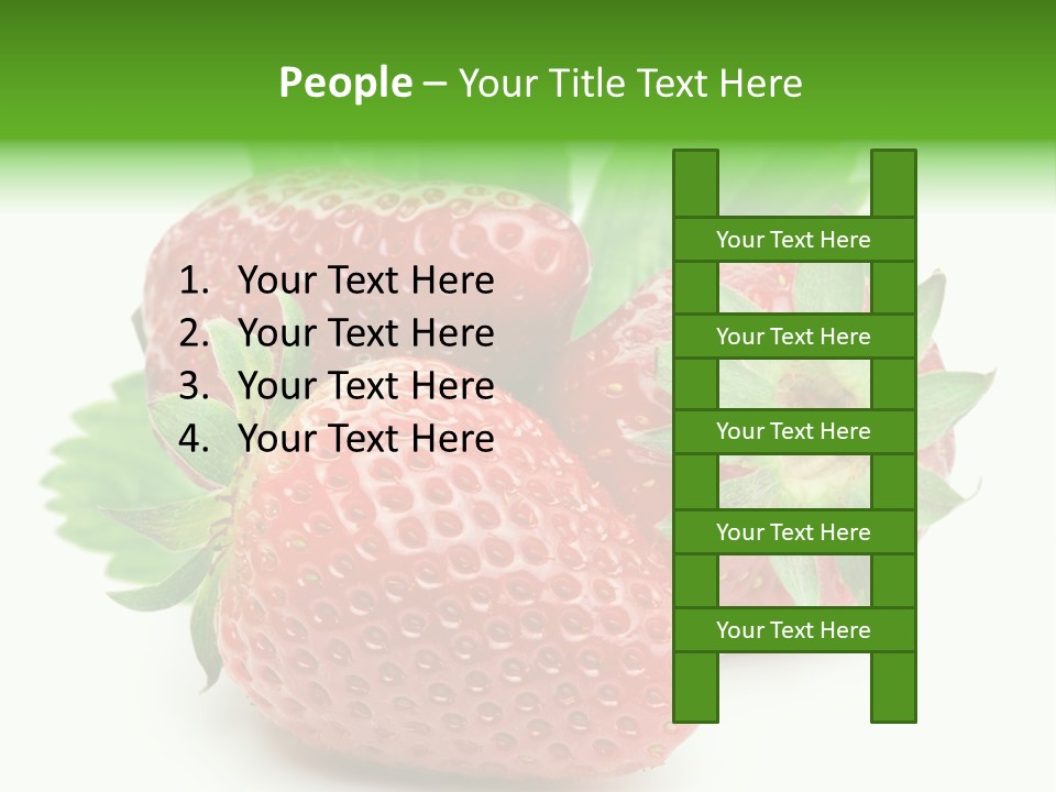 Reflection Freshness Leaf PowerPoint Template