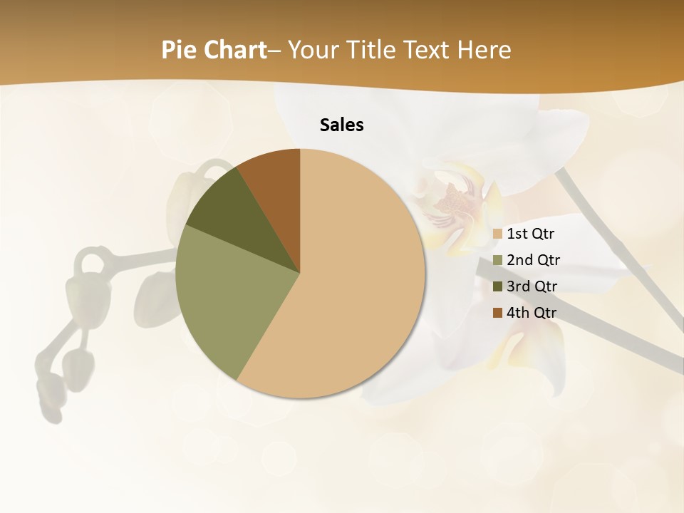 Bokeh Phalaenopsis Living Plant PowerPoint Template