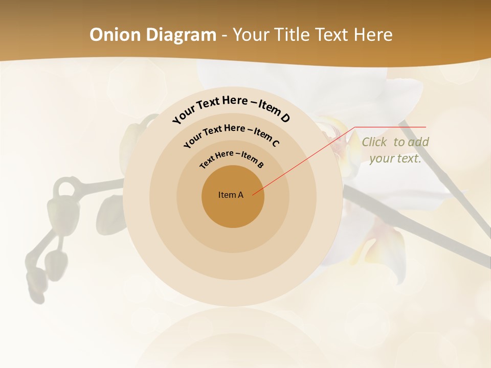 Bokeh Phalaenopsis Living Plant PowerPoint Template