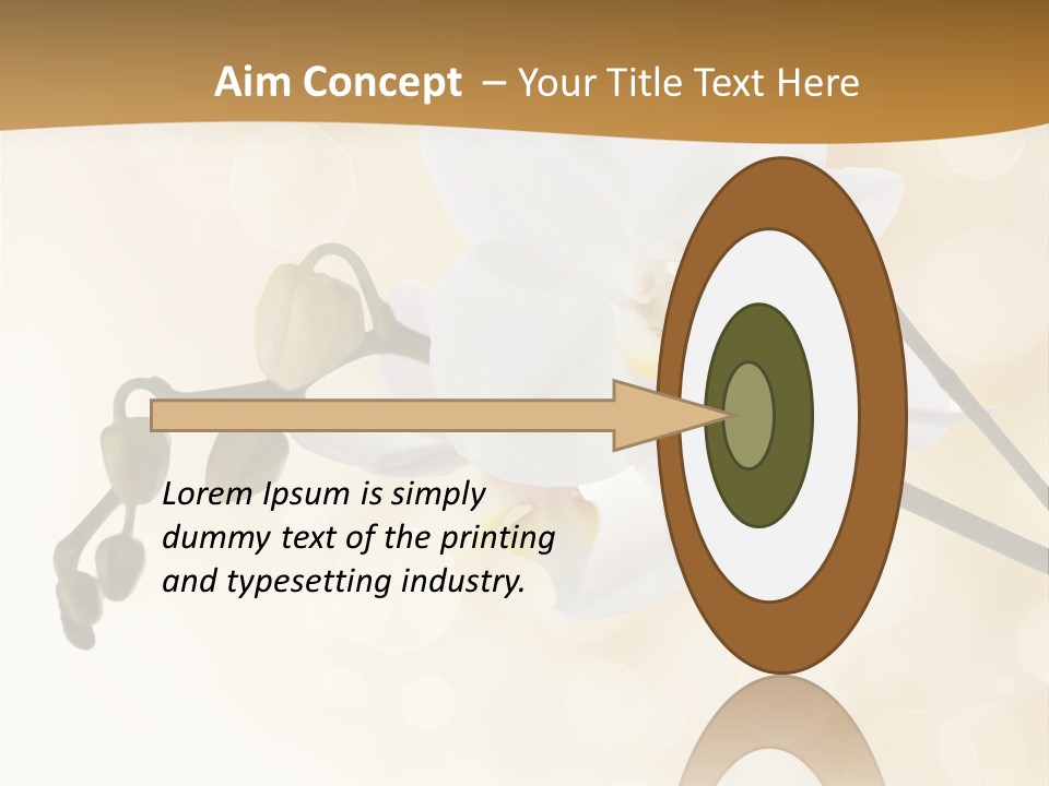 Bokeh Phalaenopsis Living Plant PowerPoint Template