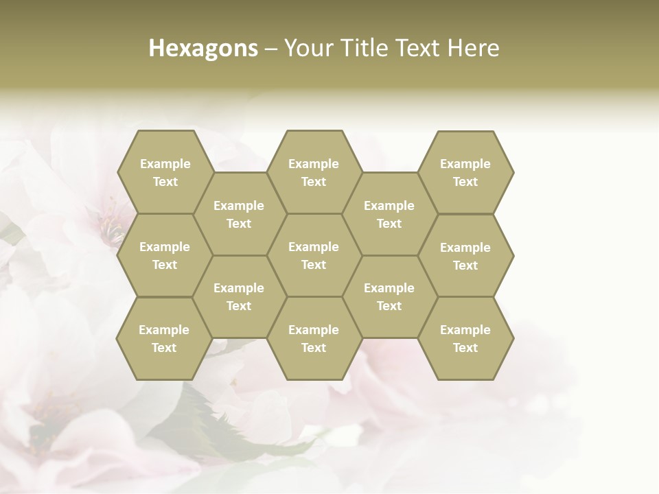 Copy Green Flowers PowerPoint Template