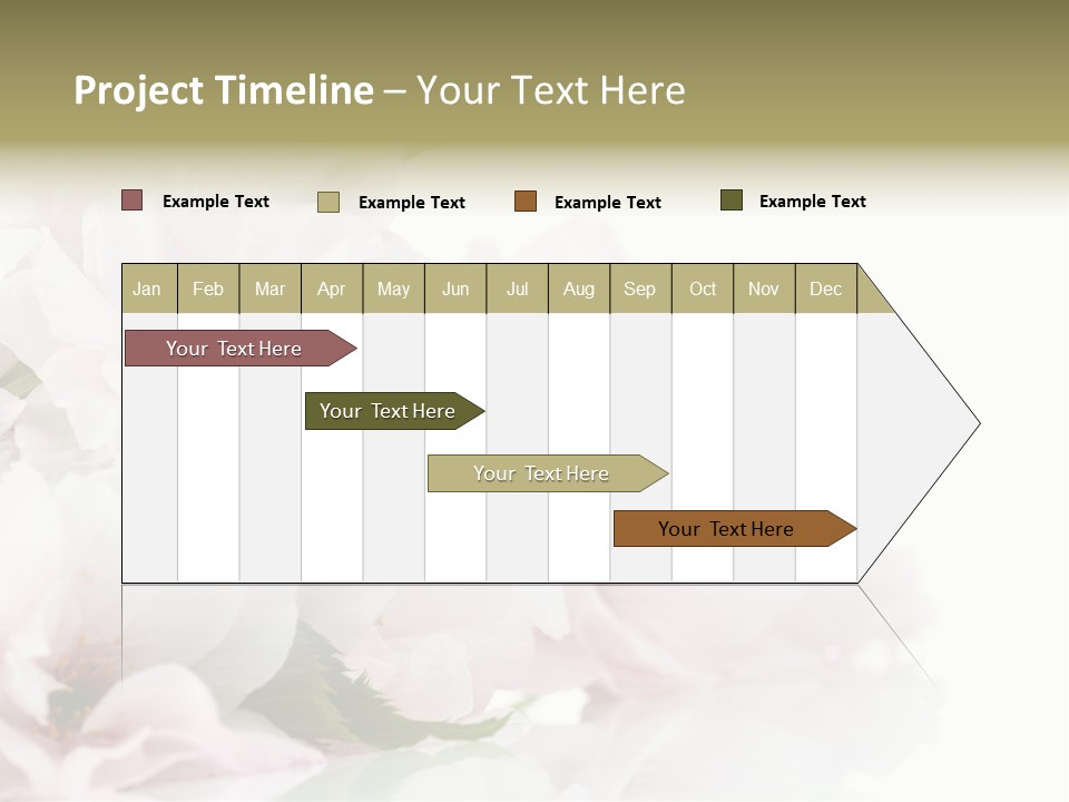 Copy Green Flowers PowerPoint Template