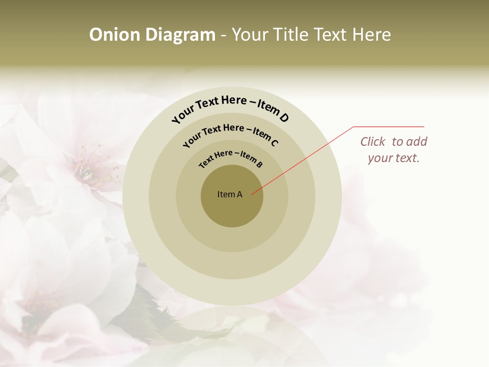 Copy Green Flowers PowerPoint Template