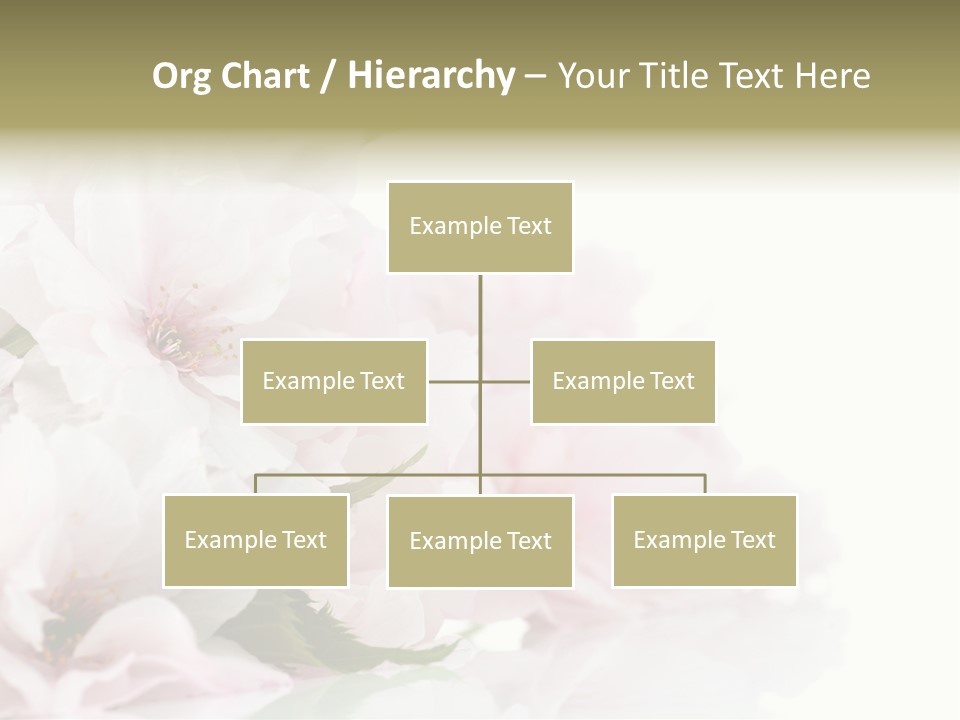 Copy Green Flowers PowerPoint Template