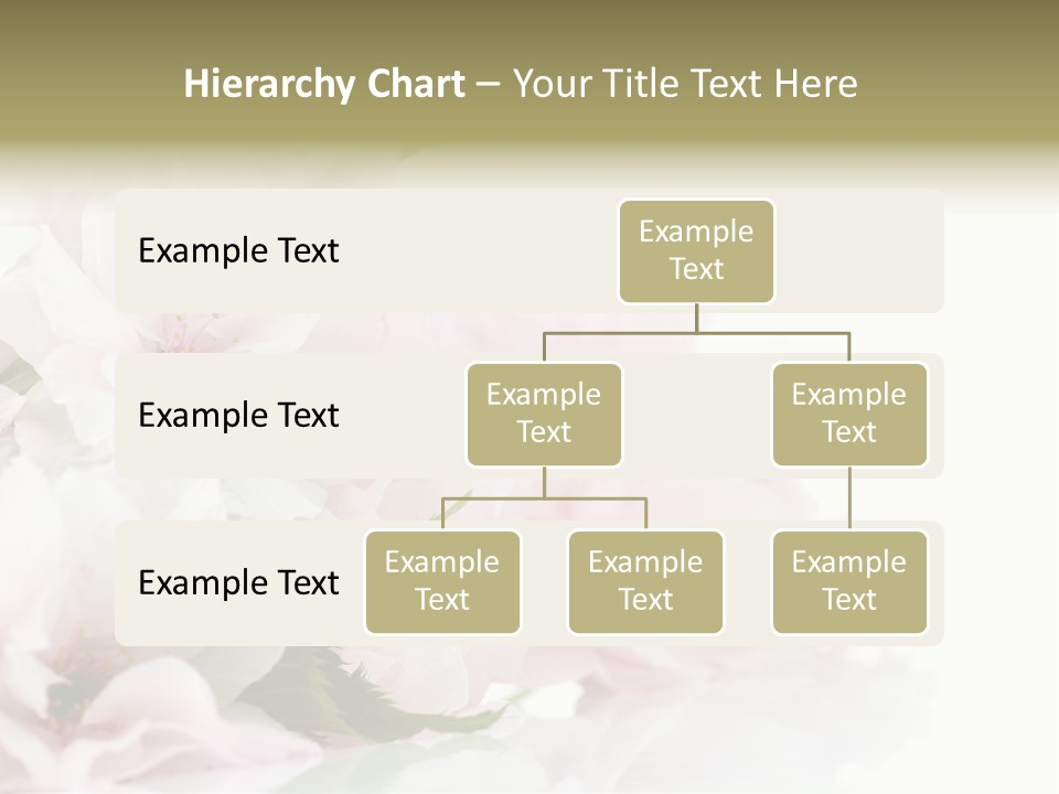 Copy Green Flowers PowerPoint Template