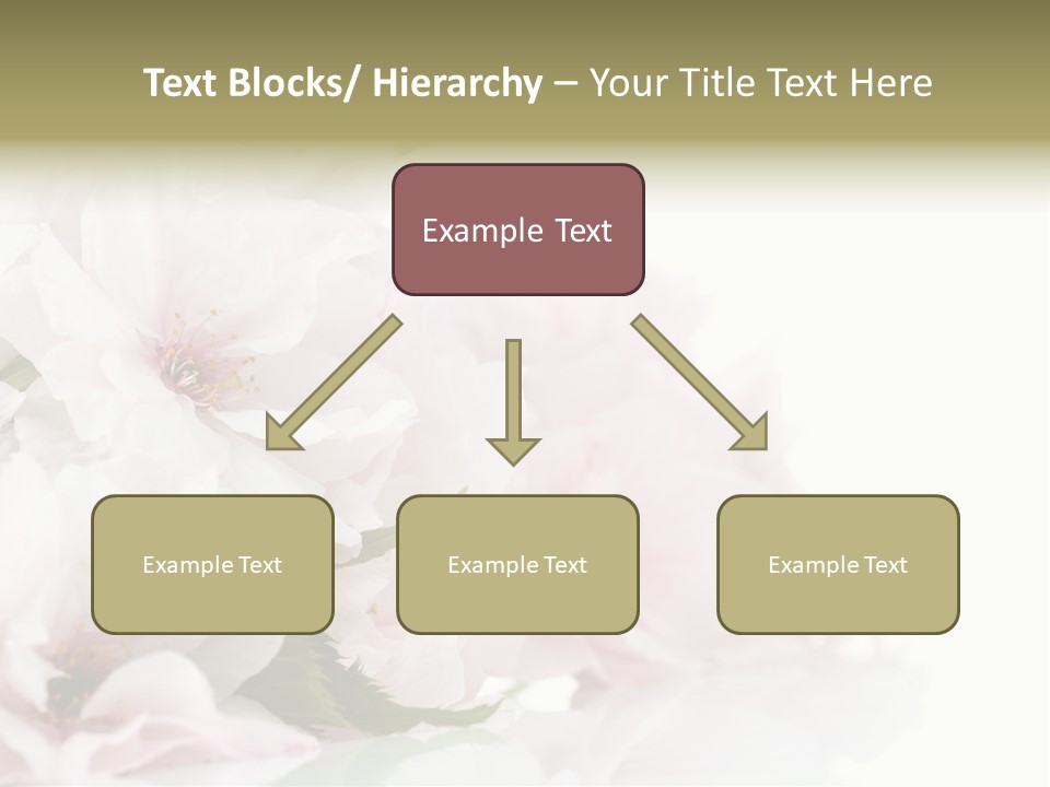 Copy Green Flowers PowerPoint Template