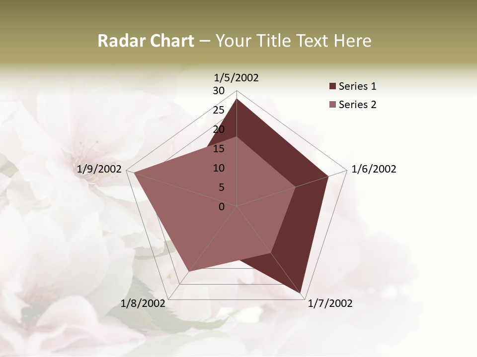 Copy Green Flowers PowerPoint Template