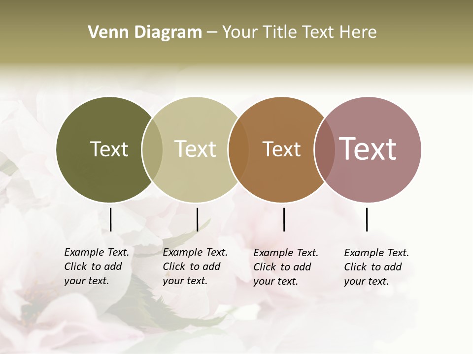 Copy Green Flowers PowerPoint Template