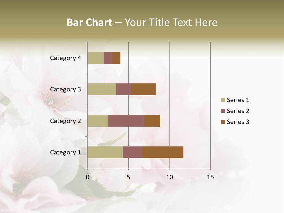 Copy Green Flowers PowerPoint Template