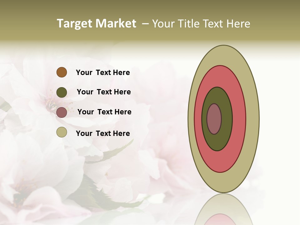 Copy Green Flowers PowerPoint Template