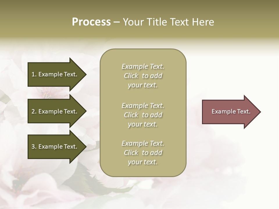Copy Green Flowers PowerPoint Template
