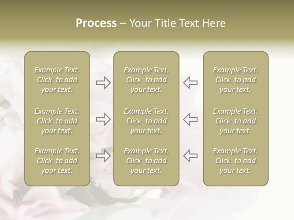 Copy Green Flowers PowerPoint Template
