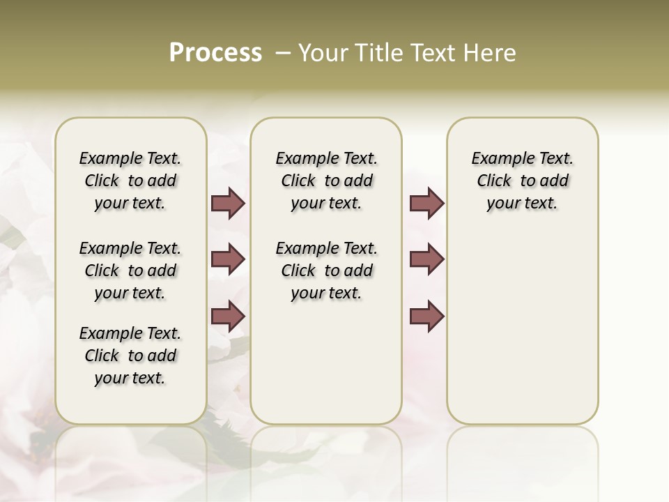 Copy Green Flowers PowerPoint Template