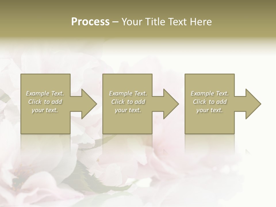 Copy Green Flowers PowerPoint Template
