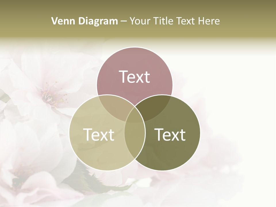 Copy Green Flowers PowerPoint Template