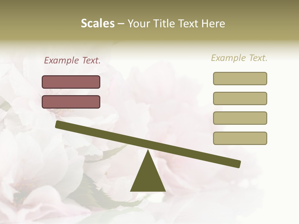 Copy Green Flowers PowerPoint Template