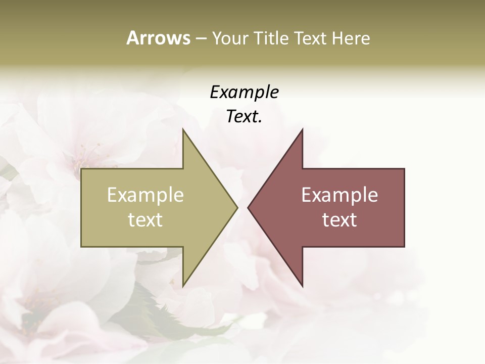 Copy Green Flowers PowerPoint Template