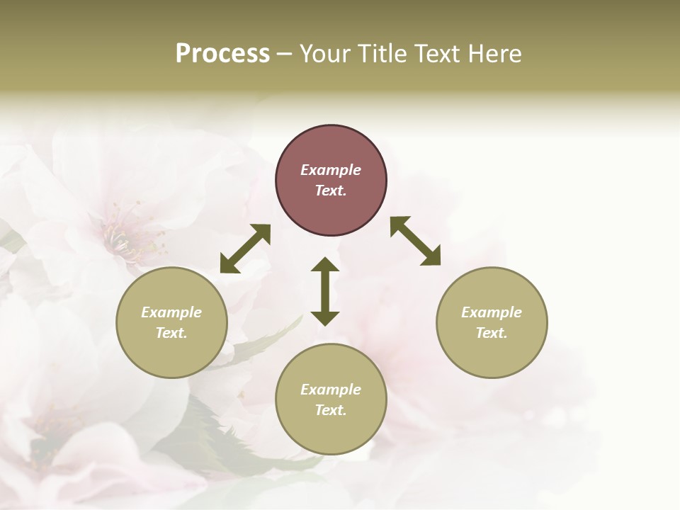 Copy Green Flowers PowerPoint Template