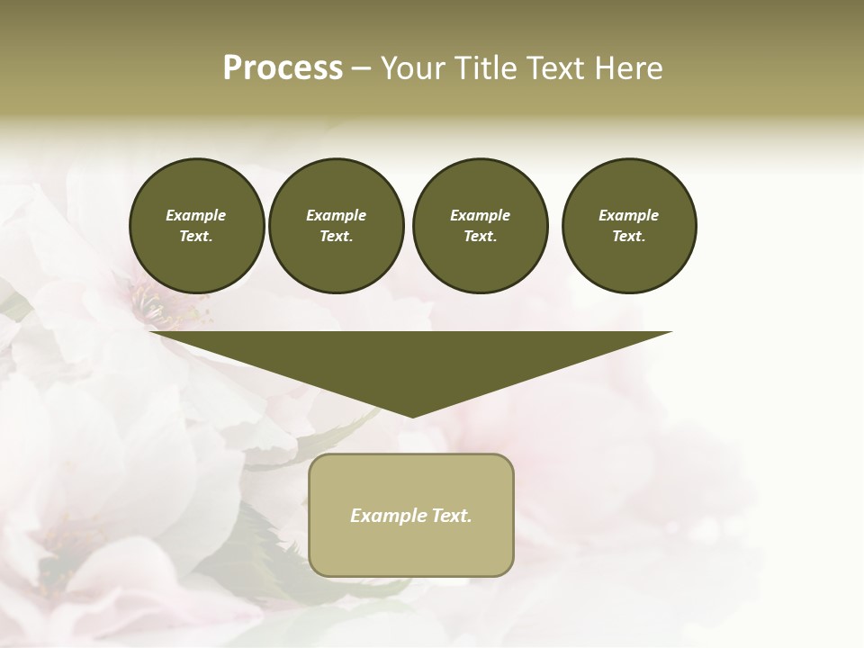 Copy Green Flowers PowerPoint Template