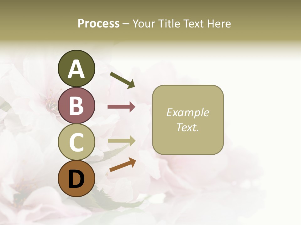 Copy Green Flowers PowerPoint Template