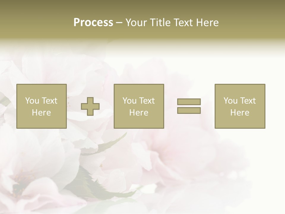 Copy Green Flowers PowerPoint Template