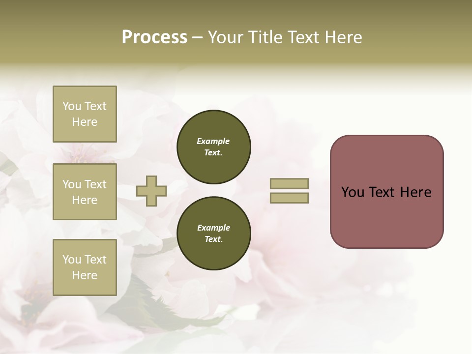 Copy Green Flowers PowerPoint Template