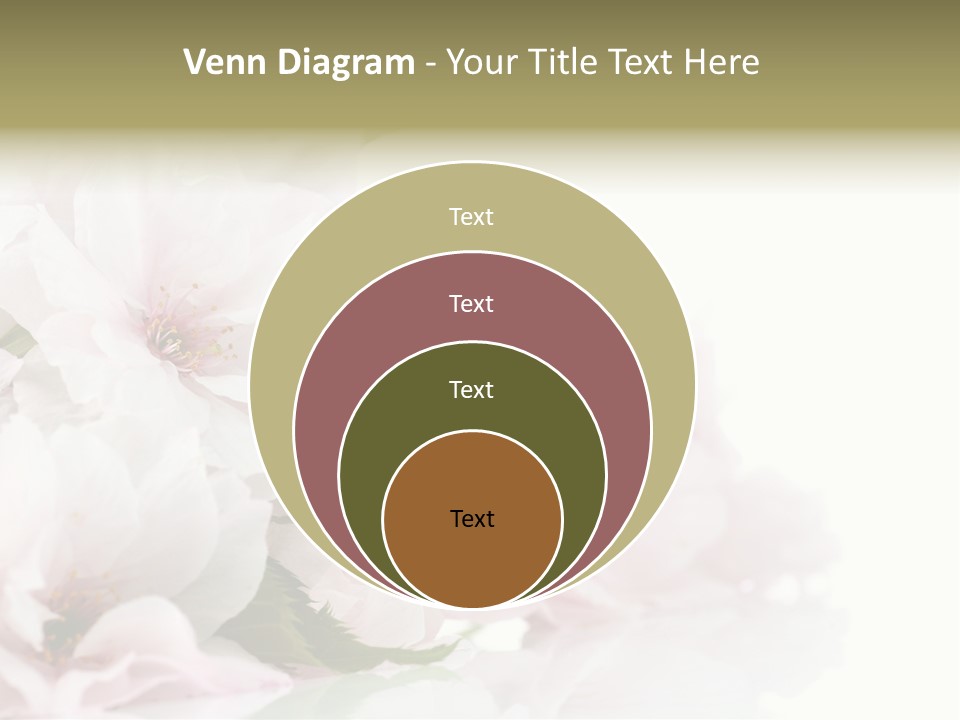Copy Green Flowers PowerPoint Template