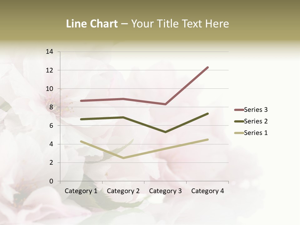 Copy Green Flowers PowerPoint Template