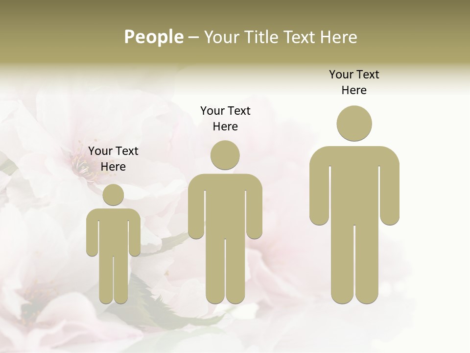 Copy Green Flowers PowerPoint Template