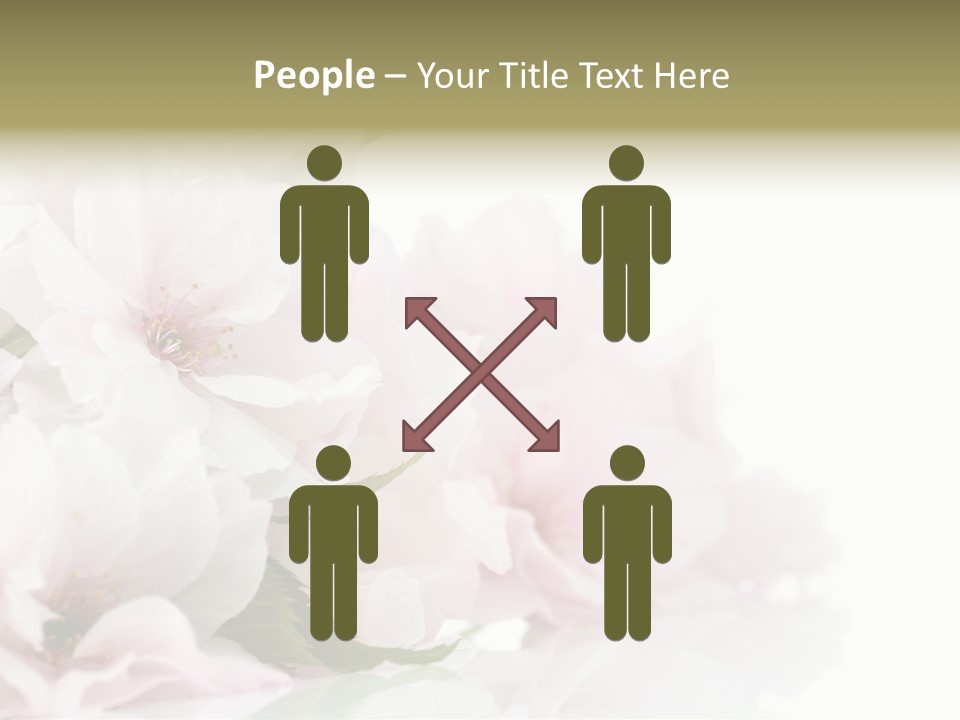 Copy Green Flowers PowerPoint Template