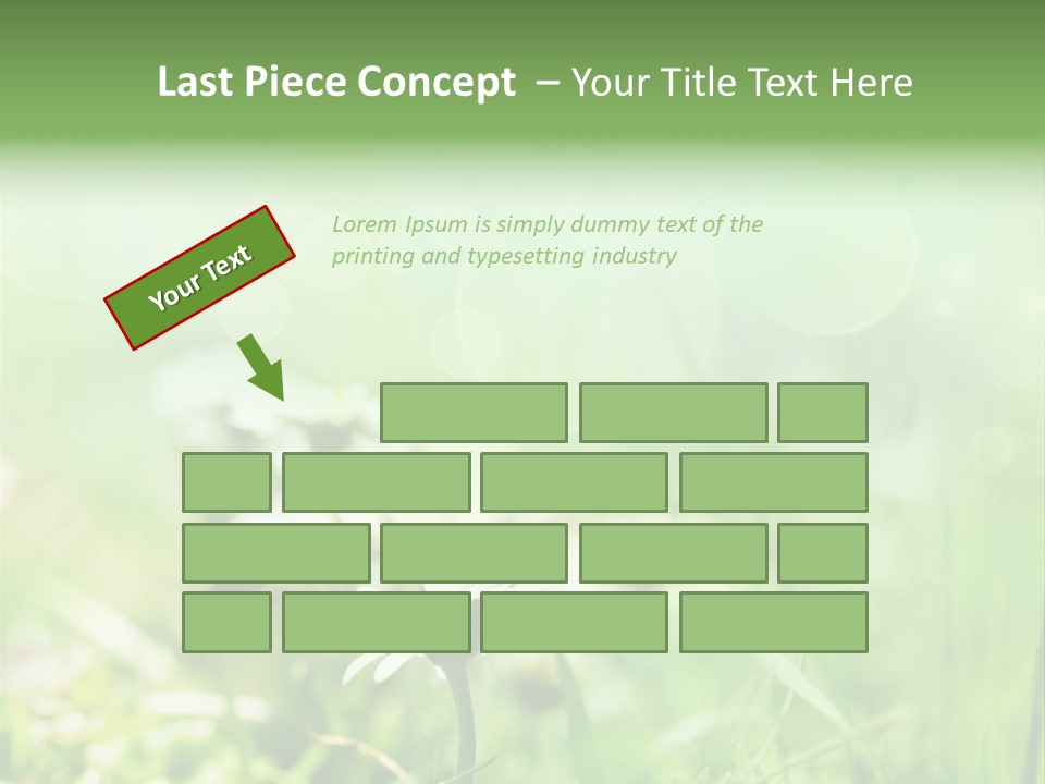 Leaf Daisy Season PowerPoint Template