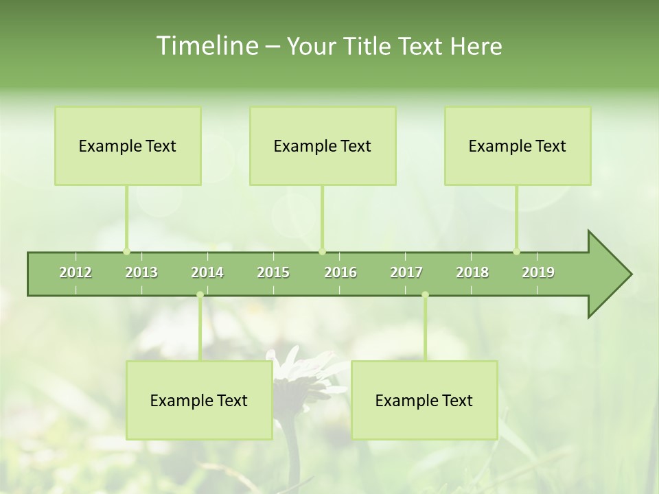 Leaf Daisy Season PowerPoint Template