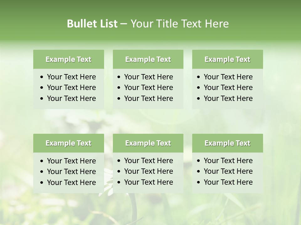 Leaf Daisy Season PowerPoint Template