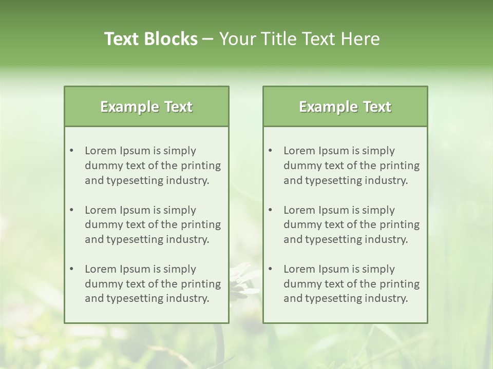 Leaf Daisy Season PowerPoint Template