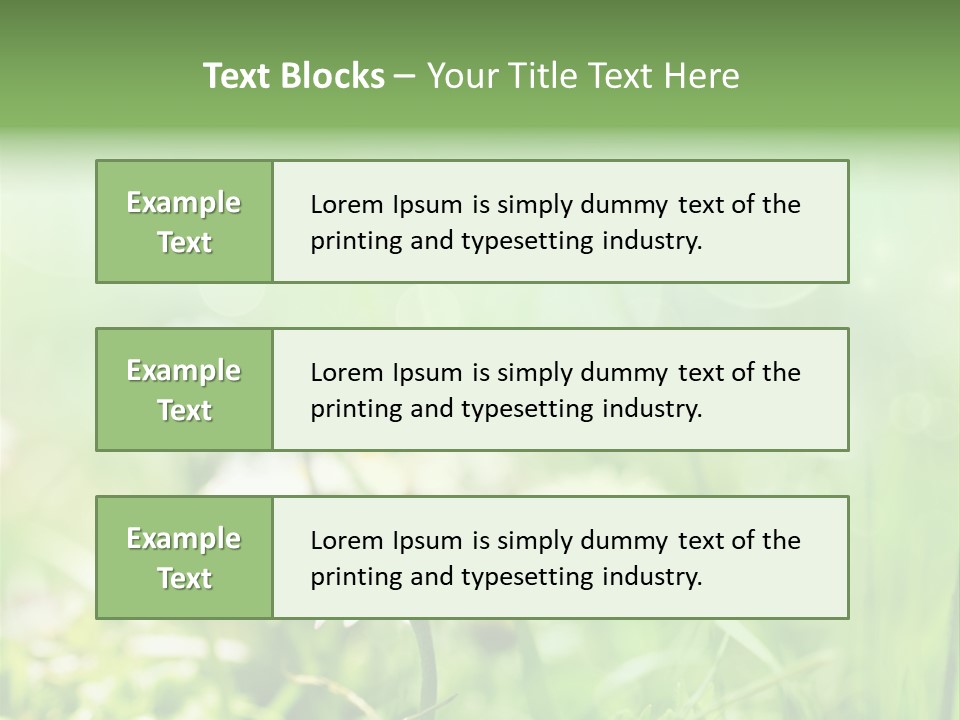 Leaf Daisy Season PowerPoint Template